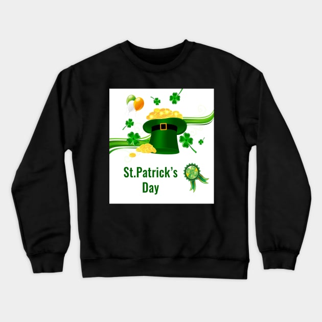 St.Patrick's day in ireland and america Crewneck Sweatshirt by Nadashopwien